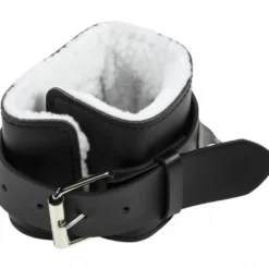 Gorilla Sports Fußschlaufen aus Leder gepolstert Schwarz Outlet