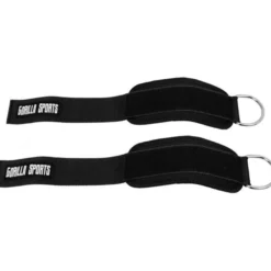 Gorilla Sports Fußschlaufen aus Nylon Schwarz Sale