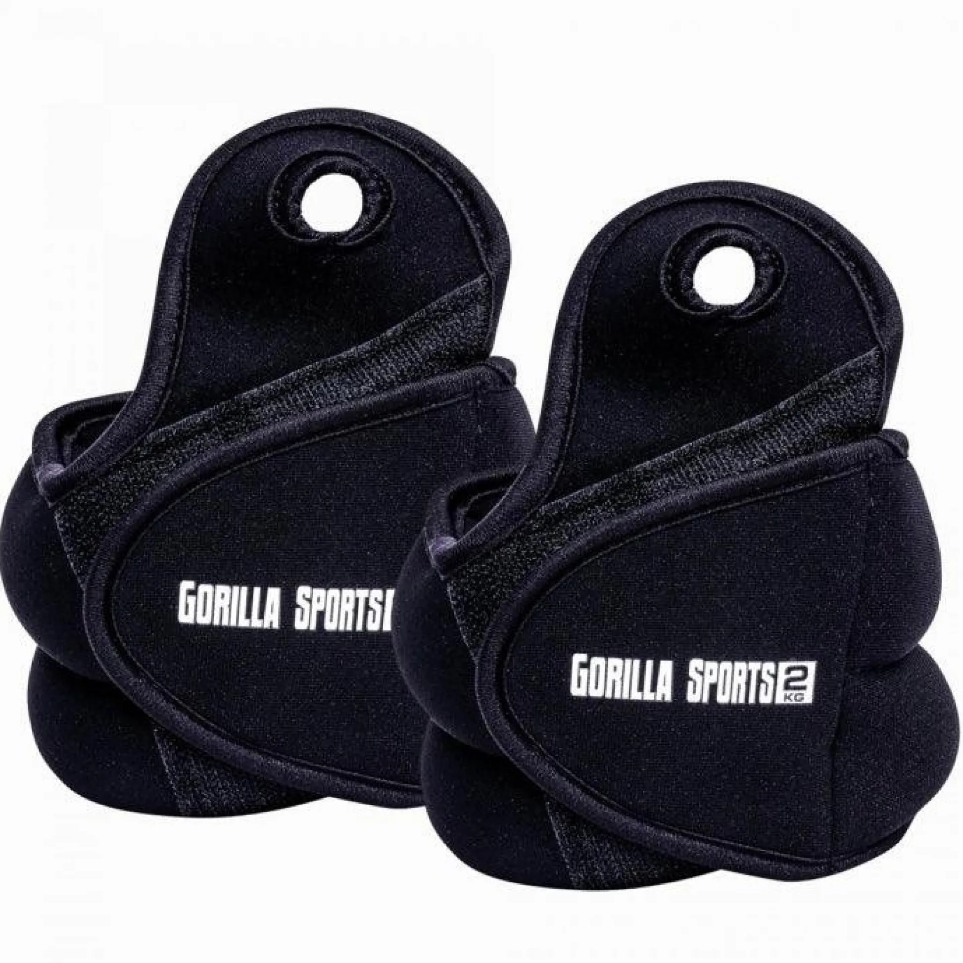 Gorilla Sports Gewichtsmanschetten Set mit Daumenschlaufe 1 - 4 kg Schwarz New