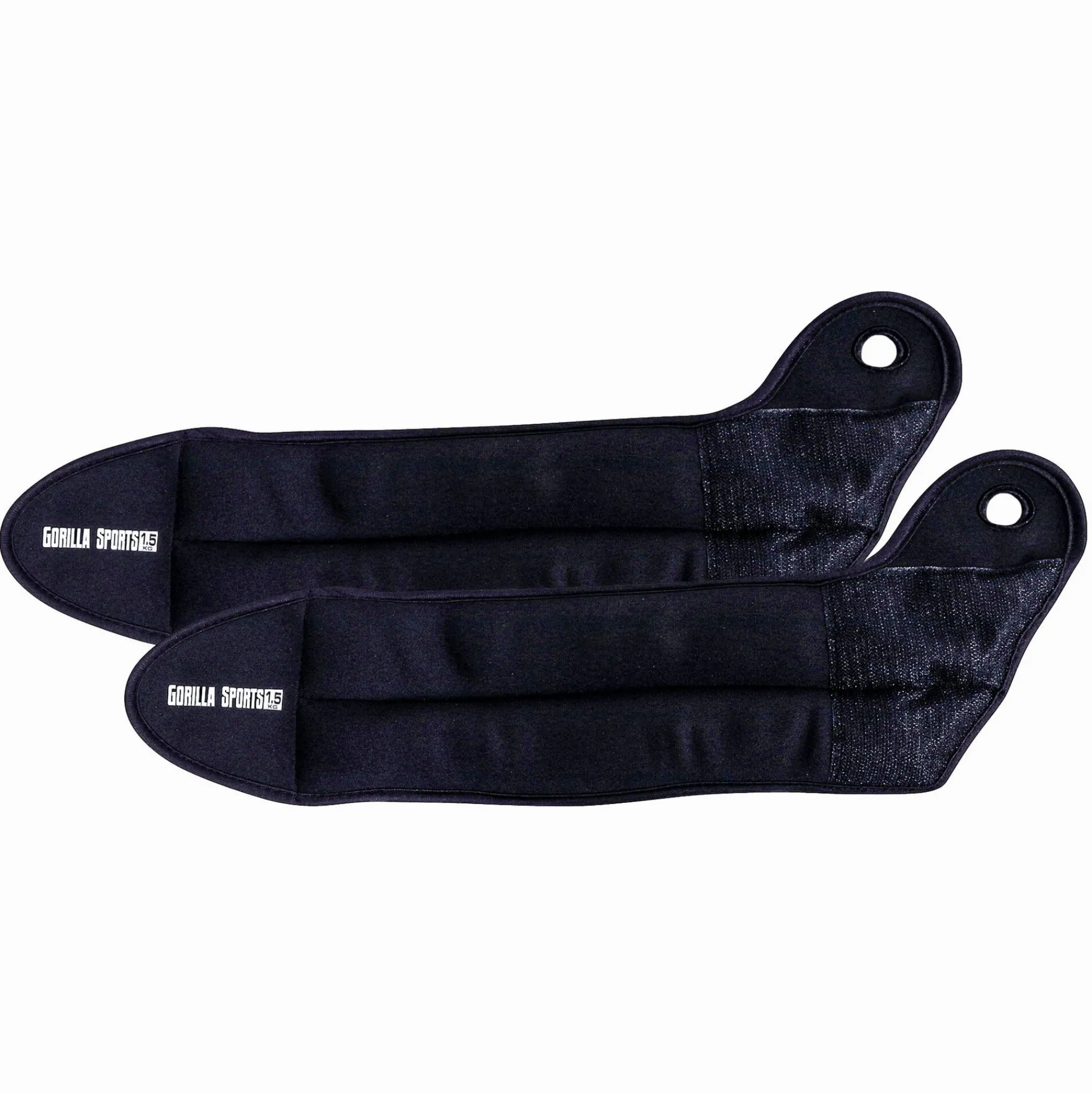 Gorilla Sports Gewichtsmanschetten Set mit Daumenschlaufe 1 - 4 kg Schwarz New