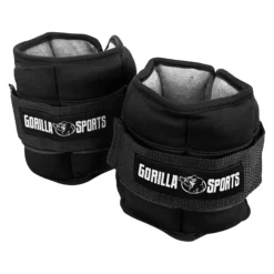 Gorilla Sports Gewichtsmanschetten Set verstellbar 0,45 - 2,25 kg Blau