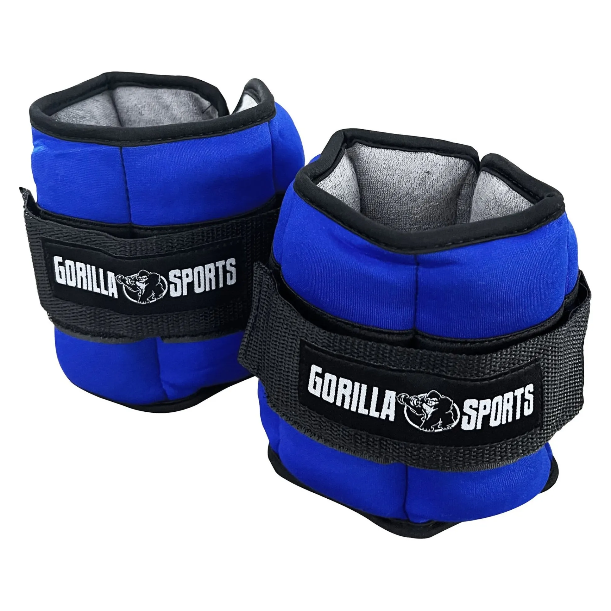 Gorilla Sports Gewichtsmanschetten Set verstellbar 0,45 - 2,25 kg Blau