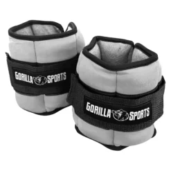 Gorilla Sports Gewichtsmanschetten Set verstellbar 0,45 - 2,25 kg Grau Hot
