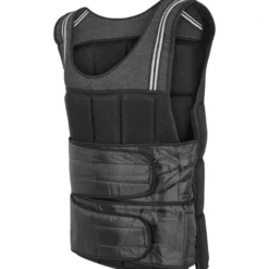 Gorilla Sports Gewichtsweste mit Klettverschluss und Reflektoren 10 - 18 kg Schwarz