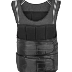 Gorilla Sports Gewichtsweste mit Klettverschluss und Reflektoren 10 - 18 kg Schwarz New