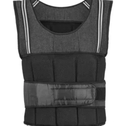 Gorilla Sports Gewichtsweste mit Klettverschluss und Reflektoren 10 - 18 kg Schwarz New