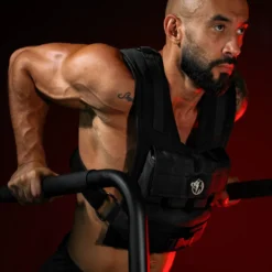 Gorilla Sports Gewichtsweste verstellbar 10/20/30 kg Schwarz Hot