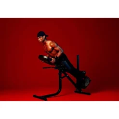 Gorilla Sports Glute Ham Raise Rückenstrecker verstellbar Schwarz Clearance