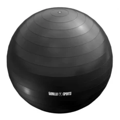 Gorilla Sports Gymnastikball inkl, Luftpumpe 55 - 75 cm Grau Best