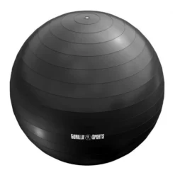 Gorilla Sports Gymnastikball inkl, Luftpumpe 55 - 75 cm Blau Clearance