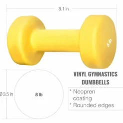 Gorilla Sports Gymnastikhanteln Neopren 2 x 1-10 Pfund (0,5 kg - 4,5 kg) Gelb Online