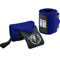 Gorilla Sports Handgelenk Bandage 2er Set 45 cm Blau Hot