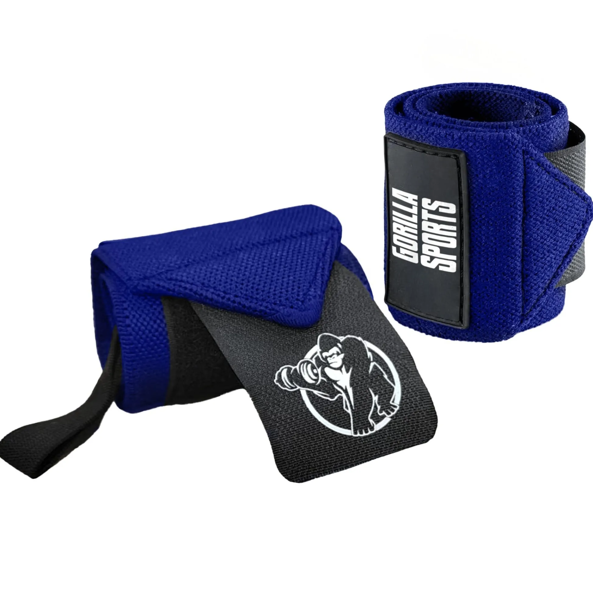 Gorilla Sports Handgelenk Bandage 2er Set 45 cm Grau Hot