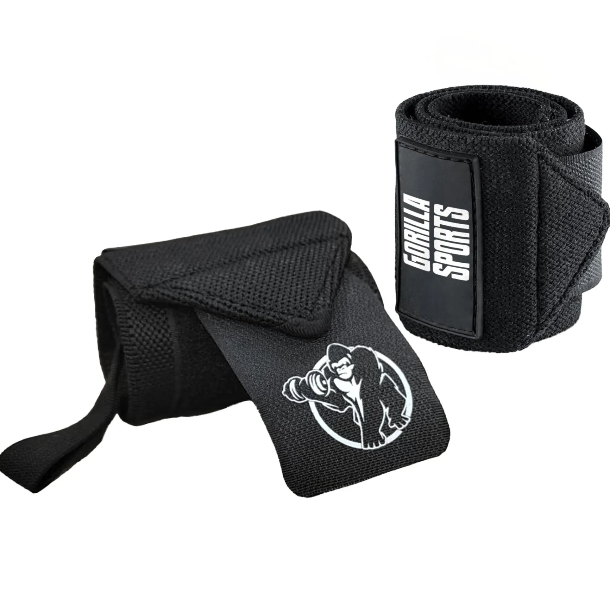 Gorilla Sports Handgelenk Bandage 2er Set 45 cm Grau Hot