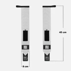 Gorilla Sports Handgelenk Bandage 2er Set 45 cm Schwarz New