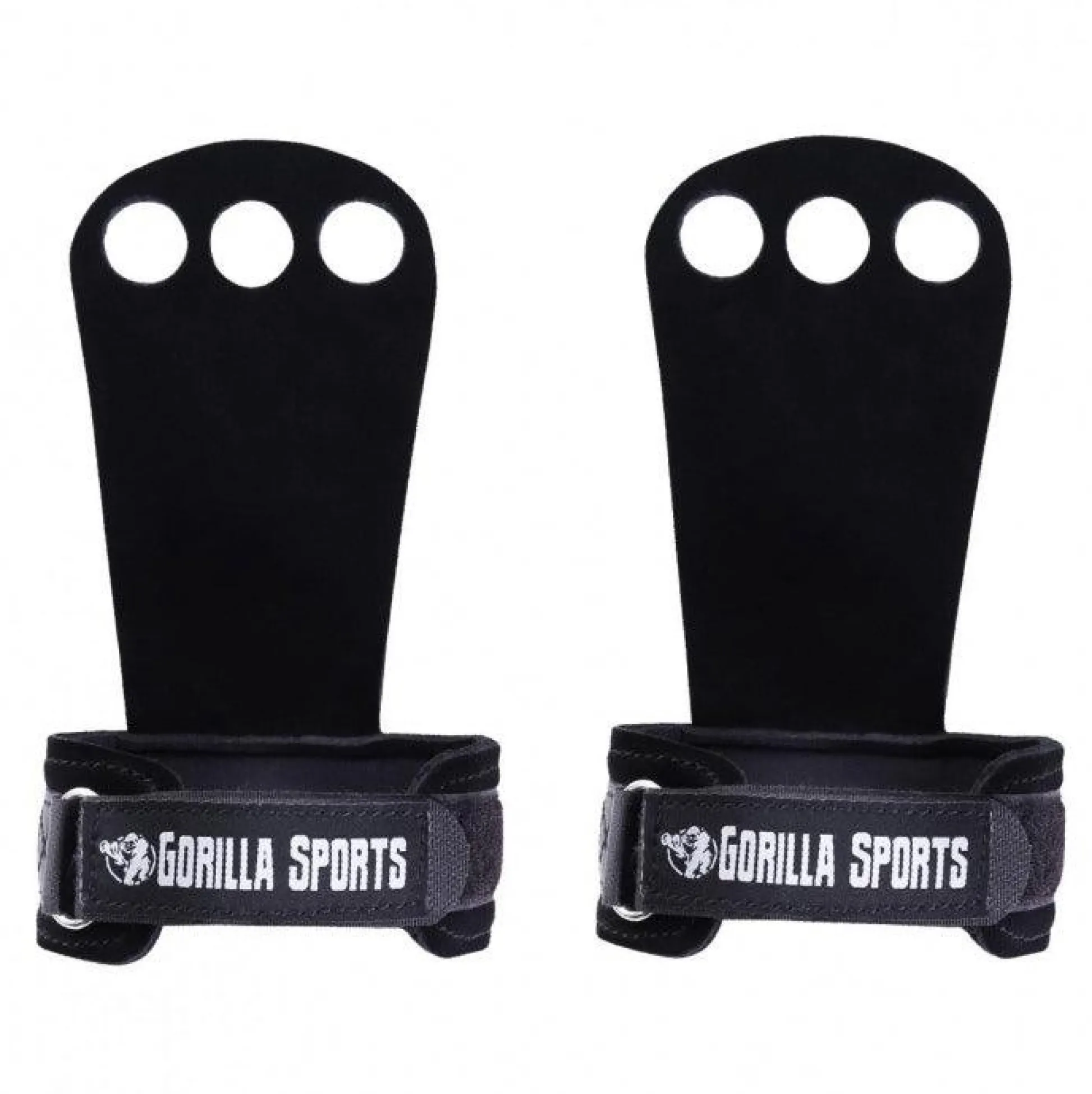 Gorilla Sports Hand Grips 2er Set S - L Schwarz Sale