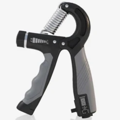 Gorilla Sports Handtrainer verstellbar mit Zähler 5 - 60 kg Schwarz / Grau