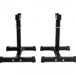 Gorilla Sports Hantelablage 2er Set höhenverstellbar Schwarz Sale