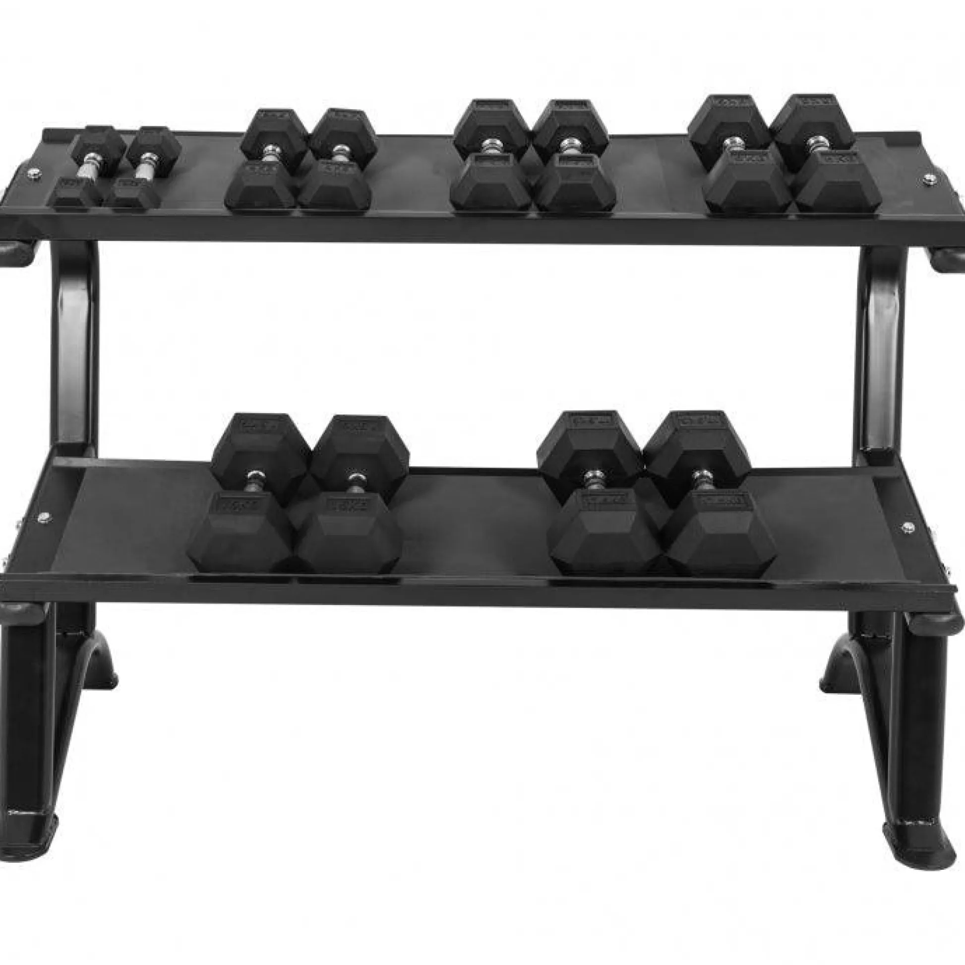 Gorilla Sports Hantelablage Hexagon Schwarz