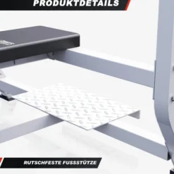 Gorilla Sports Hantelbank mit extra breiter Ablage Schwarz Best