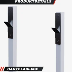 Gorilla Sports Hantelbank mit extra breiter Ablage Schwarz Best