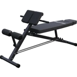 Gorilla Sports Hantelbank mit Hyperextension verstellbar Schwarz Best