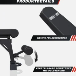 Gorilla Sports Hantelbank Verstellbar Schwarz Online