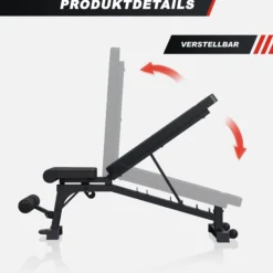 Gorilla Sports Hantelbank Verstellbar Schwarz Online