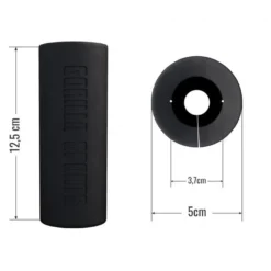 Gorilla Sports Hantelgriffe 2er Set Silikon Schwarz Sale