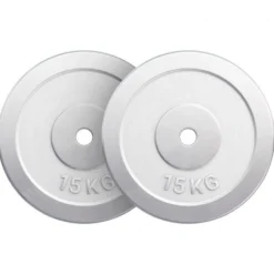 Gorilla Sports Hantelscheibe Chrom 0,5 - 30 kg Silber Clearance