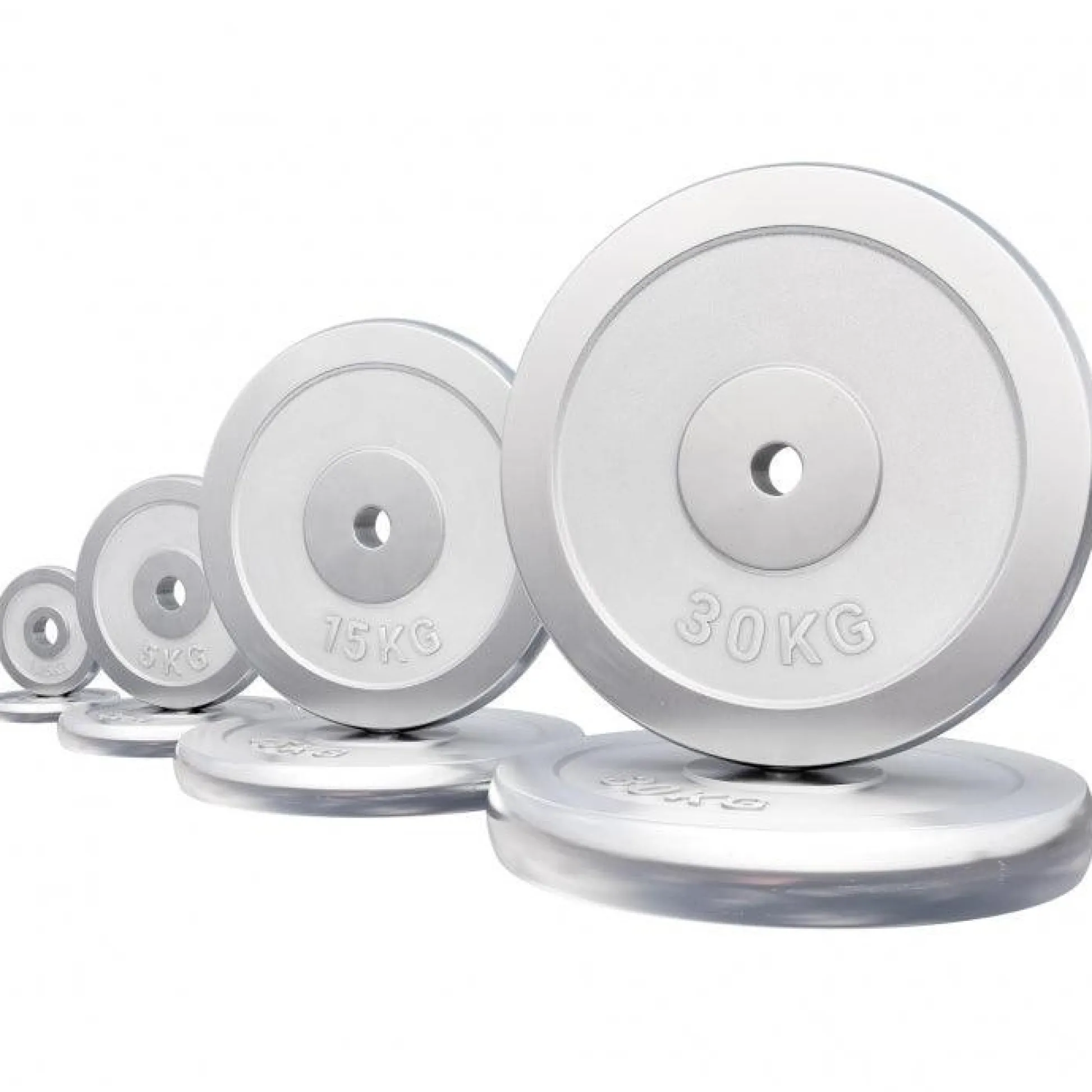 Gorilla Sports Hantelscheibe 0,5 - 30 kg Chrom Outlet
