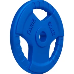 Gorilla Sports Hantelscheibe Gummi Gripper Olympia 1,25 - 25 kg Blau Discount