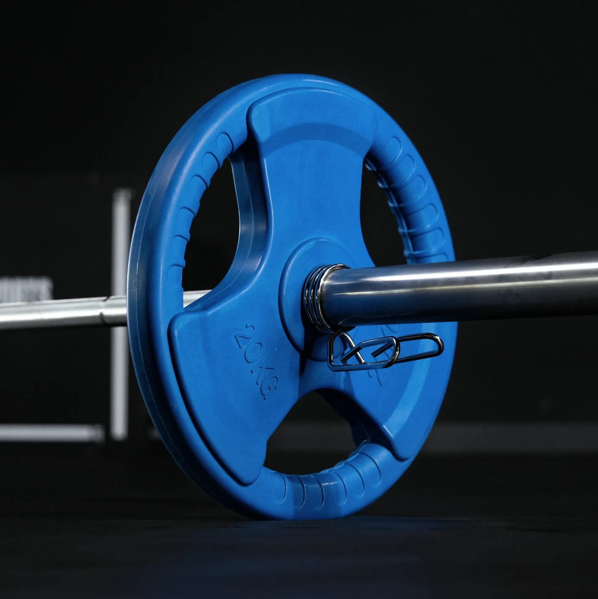 Gorilla Sports Hantelscheibe Gummi Gripper Olympia 1,25 - 25 kg Blau Discount