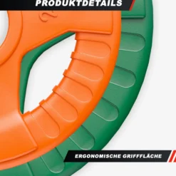 Gorilla Sports Hantelscheibe Gummi Gripper Olympia 1,25 - 25 kg Orange