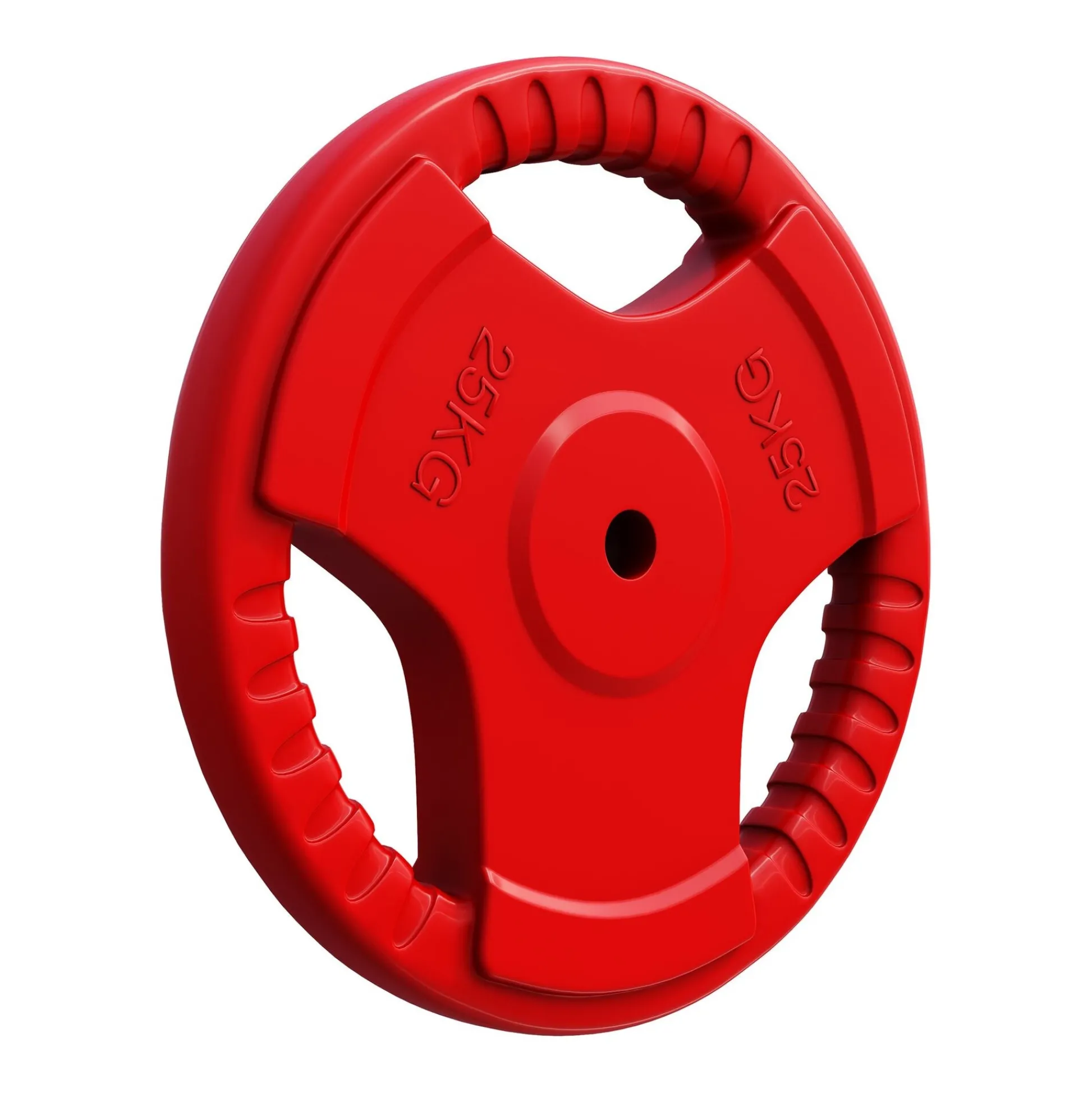 Gorilla Sports Hantelscheibe Gummi Gripper 1,25 - 25 kg Rot Sale
