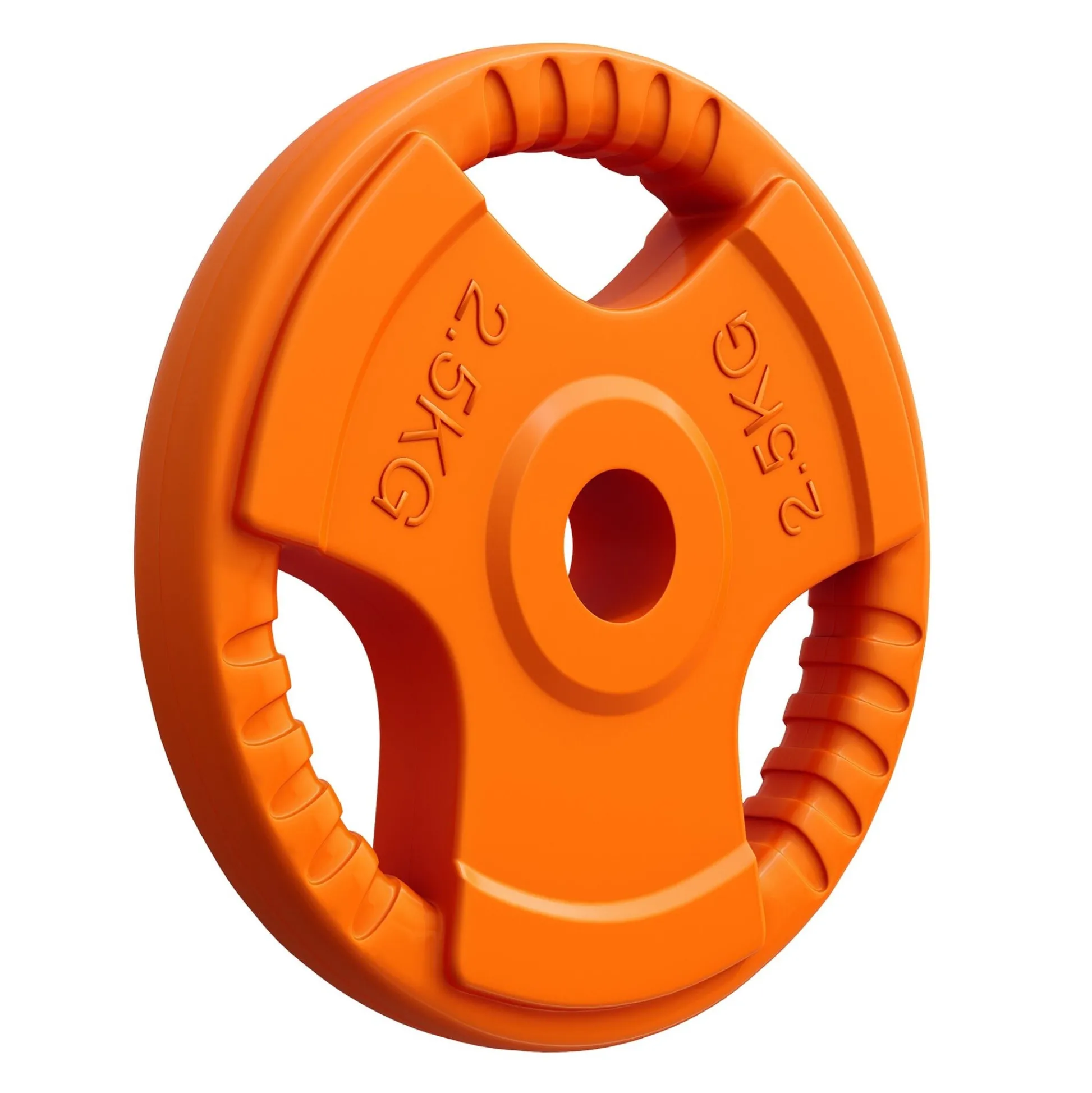 Gorilla Sports Hantelscheibe Gummi Gripper 1,25 - 25 kg Orange