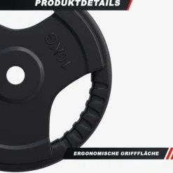 Gorilla Sports Hantelscheibe Gummi Gripper 1,25 - 25 kg Orange