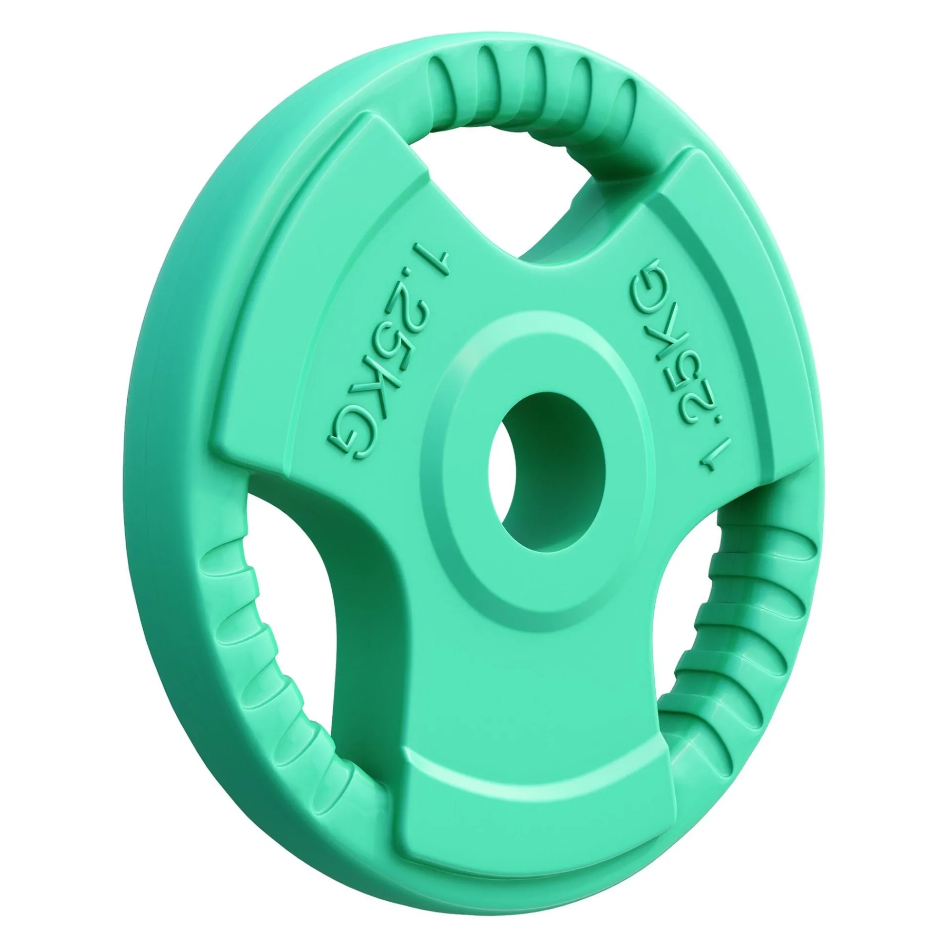 Gorilla Sports Hantelscheibe Gummi Gripper 1,25 - 25 kg Türkis Sale