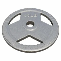 Gorilla Sports Hantelscheibe Gusseisen Gripper - 2,5-45 lb (1,1-20,4 kg), 2