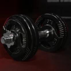 Gorilla Sports Hantelscheibe Gusseisen Gripper 0,5 - 20 kg Schwarz