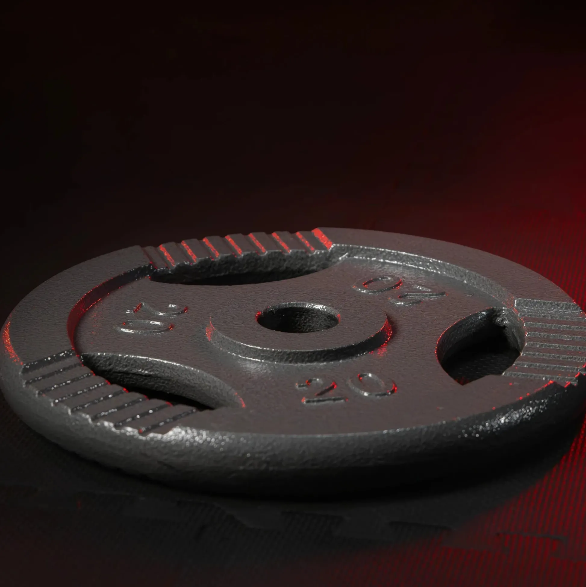 Gorilla Sports Hantelscheibe Gusseisen Gripper 0,5 - 20 kg Schwarz Sale