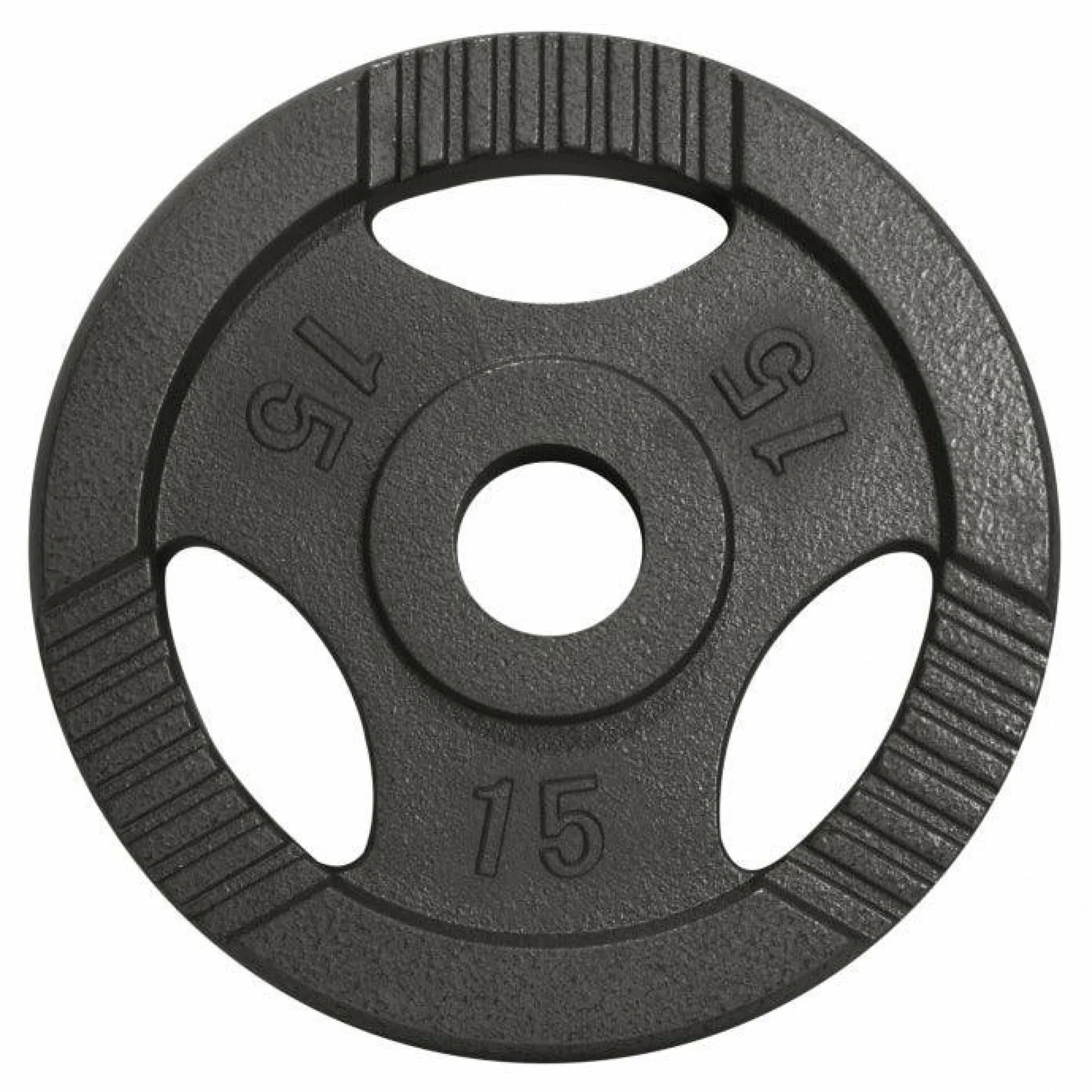 Gorilla Sports Hantelscheibe Gusseisen Gripper 0,5 - 20 kg Schwarz Sale