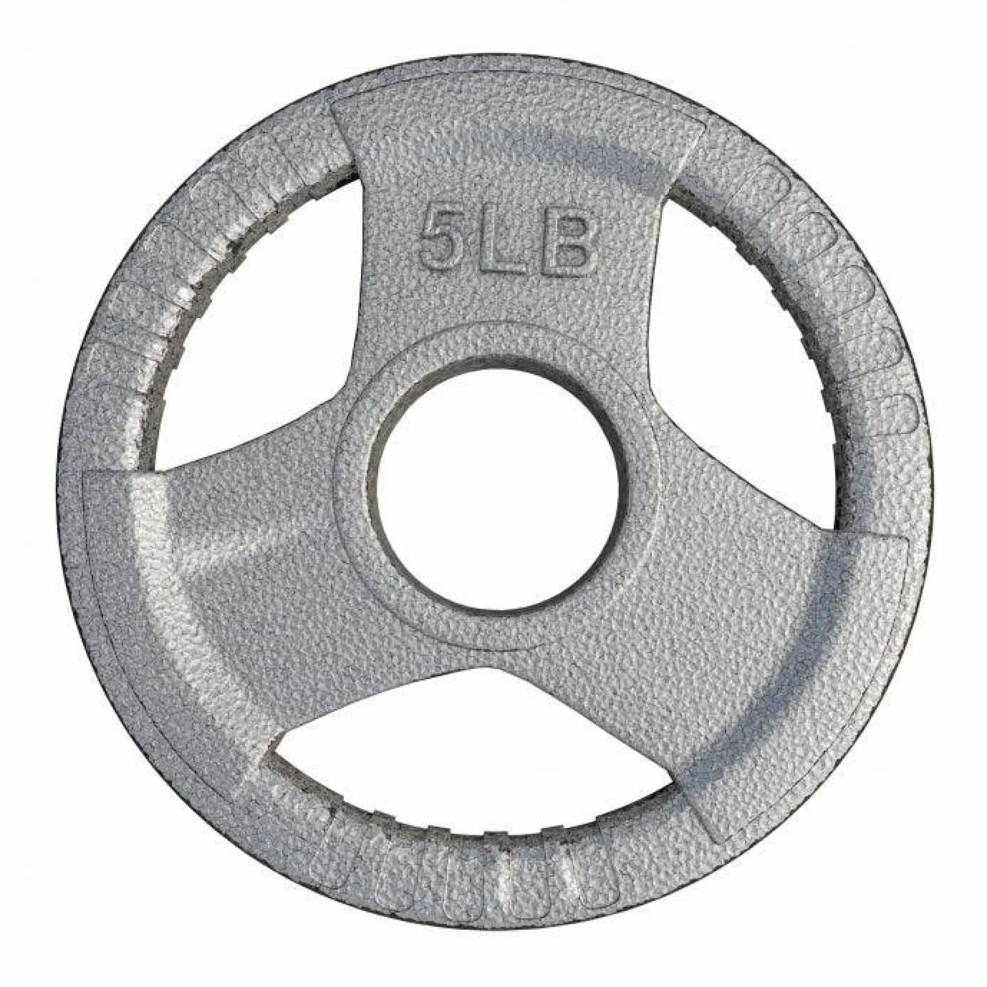 Gorilla Sports Hantelscheibe Gusseisen Gripper - 2,5-45 lb (1,1-20,4 kg), 2" (50/51 mm), Silber Online