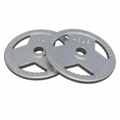 Gorilla Sports Hantelscheibe Gusseisen Gripper - 2,5-45 lb (1,1-20,4 kg), 2