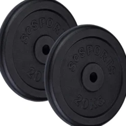 ScSports Hantelscheibe Gusseisen 20 - 120 kg Schwarz Online