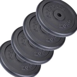 ScSports Hantelscheibe Gusseisen 20 - 120 kg Schwarz Best
