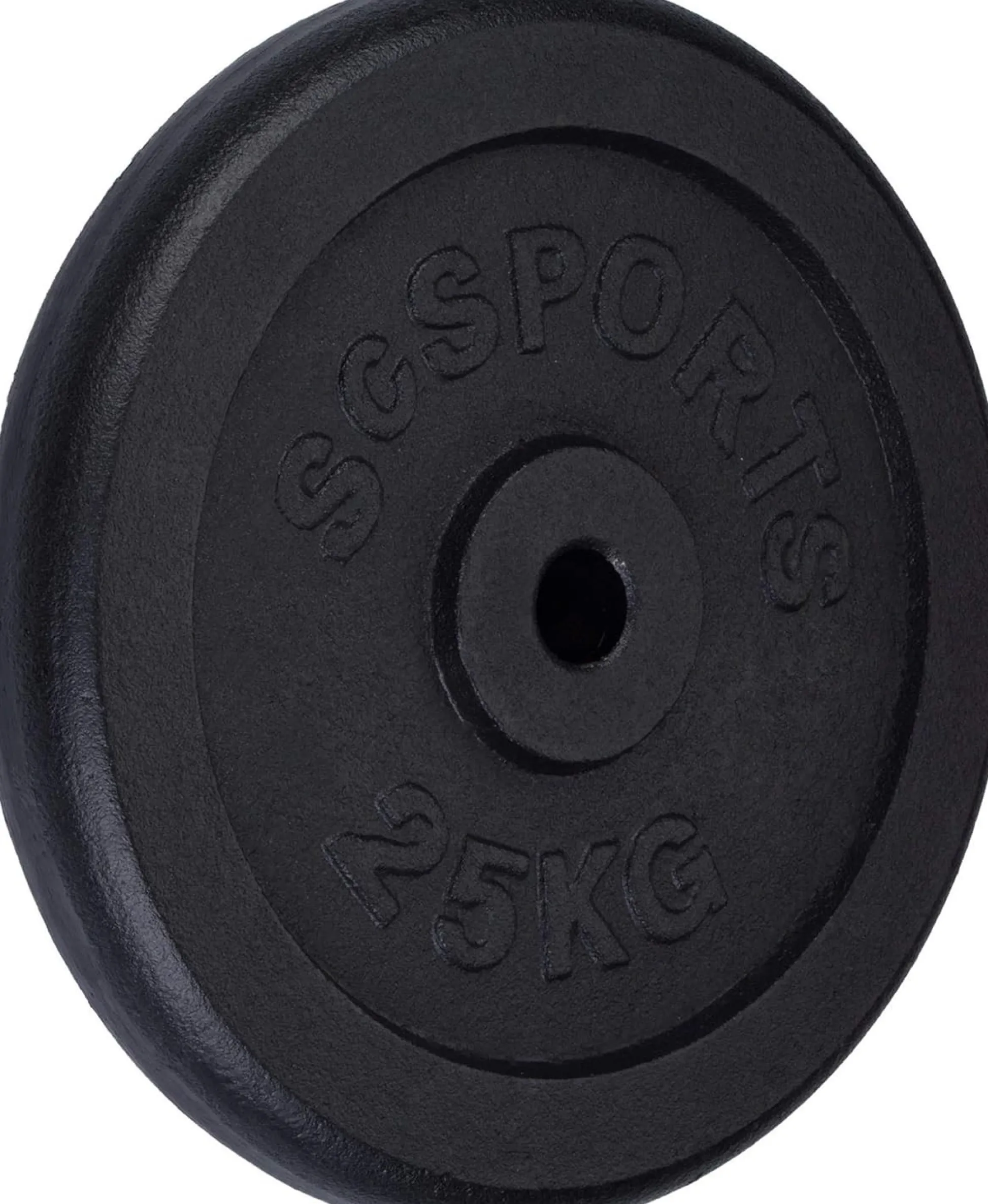 ScSports Hantelscheibe Gusseisen 20 - 120 kg Schwarz Best