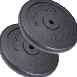 ScSports Hantelscheibe Gusseisen 20 - 120 kg Schwarz Best