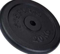 ScSports Hantelscheibe Gusseisen 20 - 120 kg Schwarz Hot
