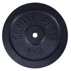 Gorilla Sports Hantelscheibe Gusseisen 0,5 - 30 kg Schwarz Sale